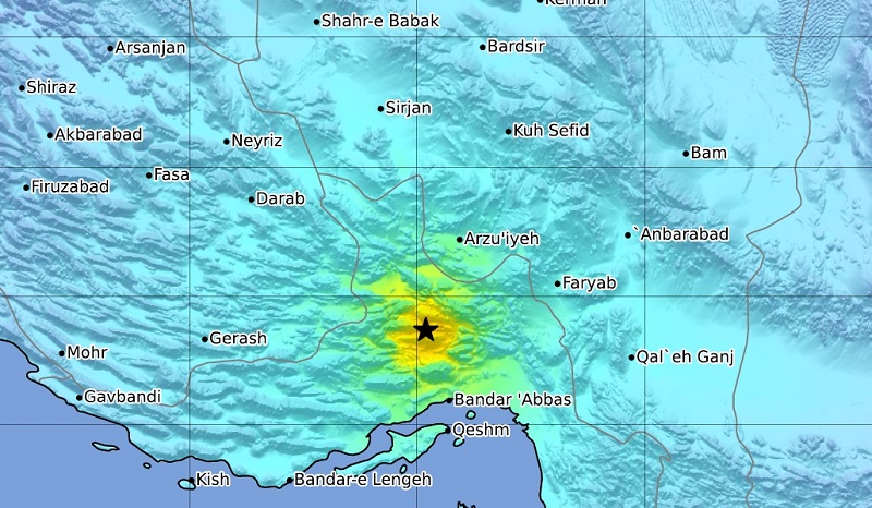 وقوع دو زلزله پی درپی به قدرت 6.4 و 6.3 ریشتر در جنوب ایران+ فیلم