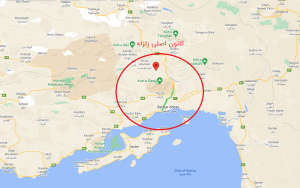 کانون اصلی زلزله بندر عباس