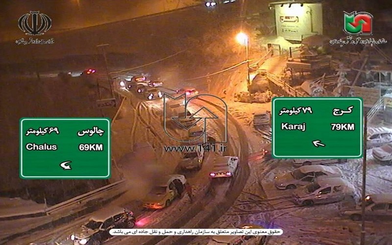 جاده چالوس و آزاد راه تهران - شمال بسته شدند