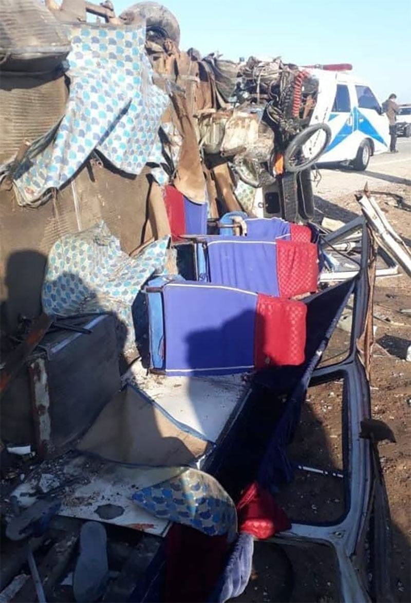 ۸ کشته و ۱۶ مصدوم در تصادف زنجیرهای جاده اهواز _خرمشهر