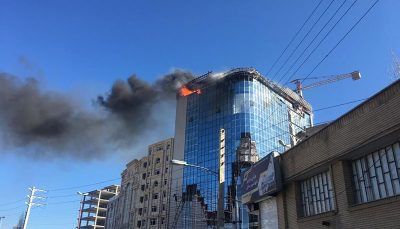 آتش سوزی در حال گسترش در اردبیل
