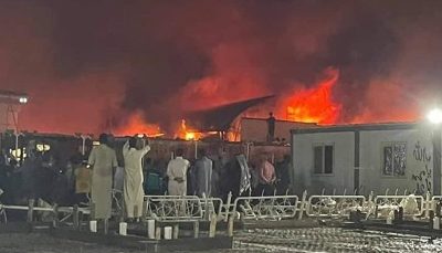 آتش سوزی در یکی از بیمارستان های کربلا