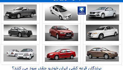 برندگان قرعه کشی ایران خودرو چقدر سود می کنند؟/ شانس برنده شدن کدام محصولات بیشتر است؟