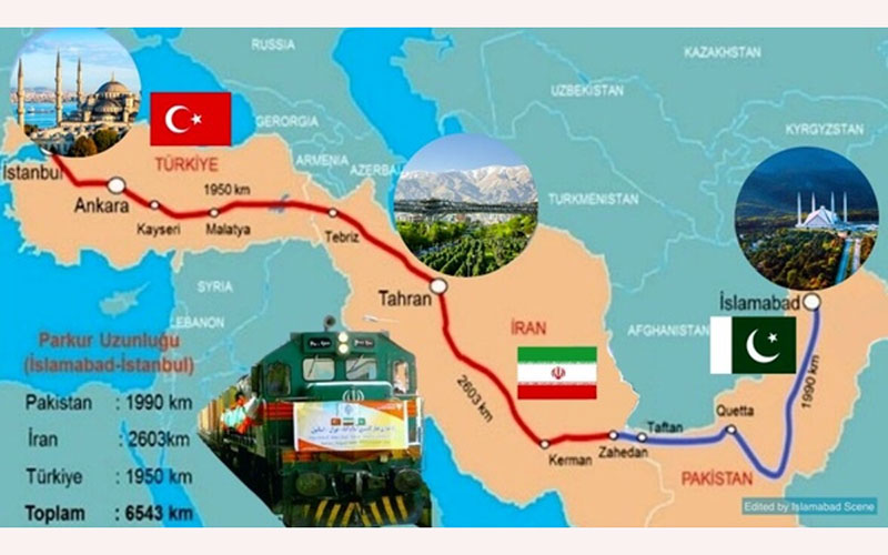 قطار باری خط پاکستان-ایران-ترکیه راه‌ افتاد