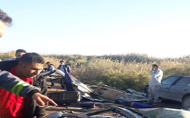 ۸ کشته و ۱۶ مصدوم در تصادف زنجیره‌ای