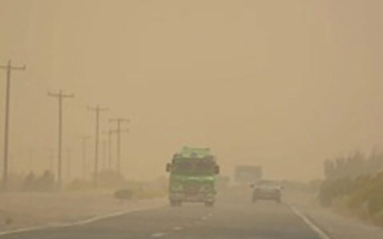 آغاز طوفان شن در ریگان