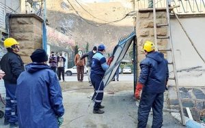 تخریب بنای وزارت نیرو در بستر رودخانه چالوس
