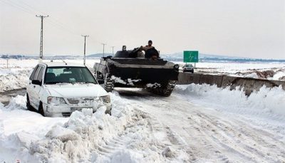 ۱۳۰۰ راه روستایی به دلیل بارش برف و کولاک مسدود شد