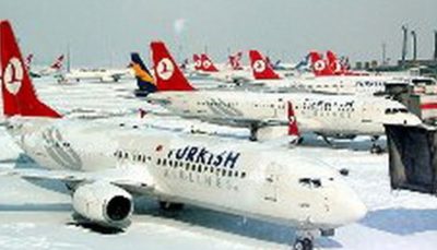 لغو همه پروازها به مقصد استانبول تا ساعت ۲۴ سه شنبه