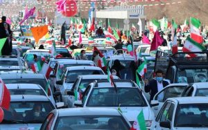راهپیمایی خودرویی ۲۲ بهمن در شهر‌های قرمز