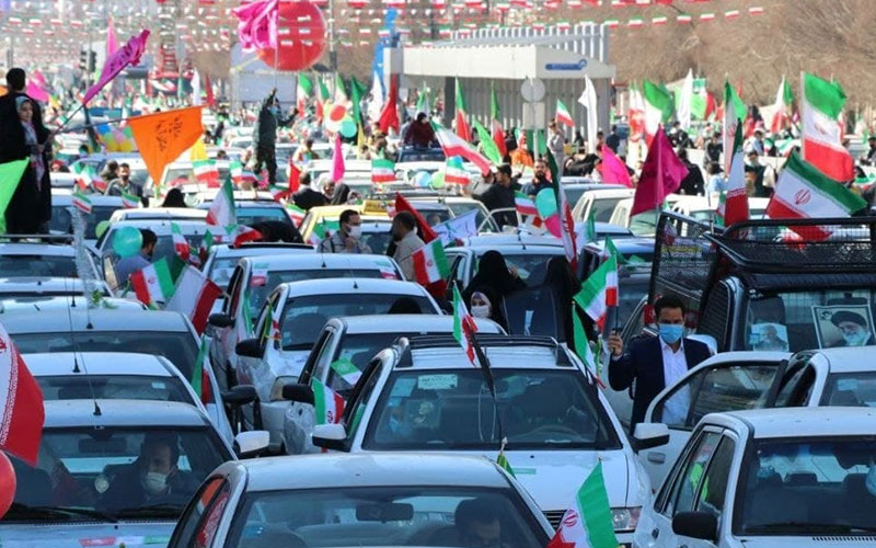 راهپیمایی خودرویی ۲۲ بهمن در شهر‌های قرمز
