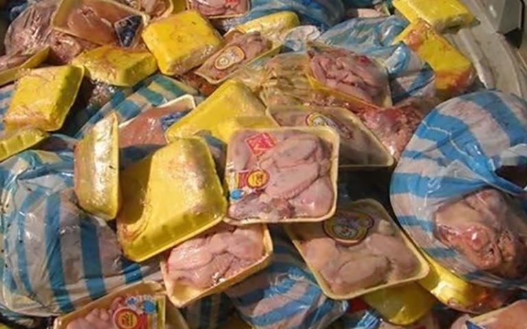 کشف حدود ۶ تن گوشت و مرغ غیربهداشتی