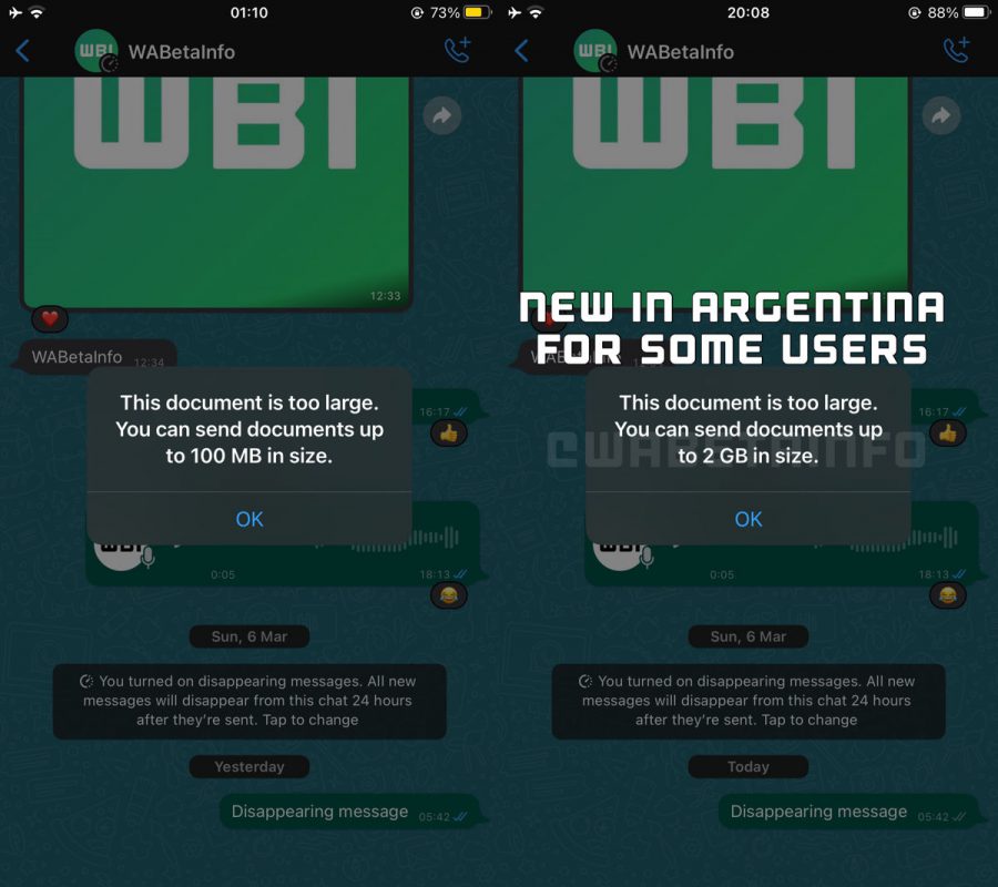 whatsapp file limitation e1648467387498