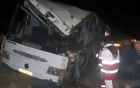واژگونی اتوبوس حامل کارگران چادر ملو