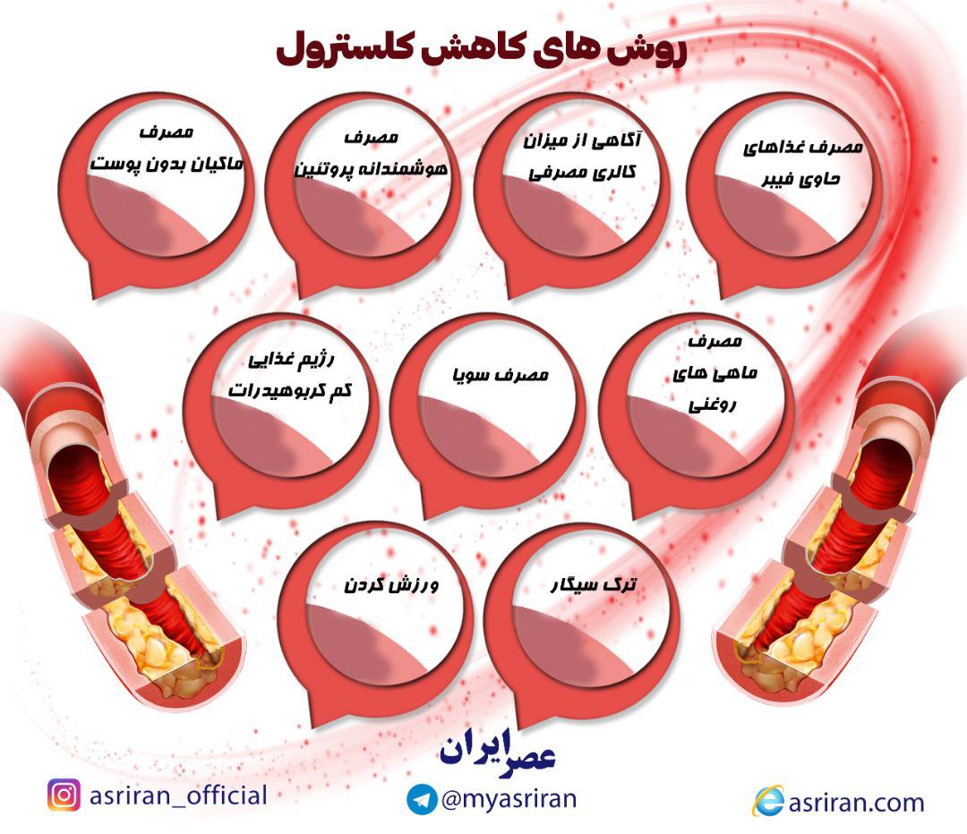 روش های کاهش کلسترول
