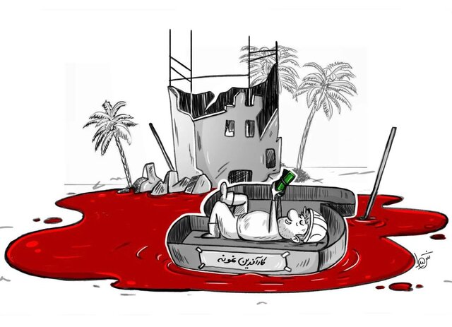 ریزش ساختمان متروپل و نگاه کاریکاتوریستها/ عکس طرحی از شیدا سردشتی