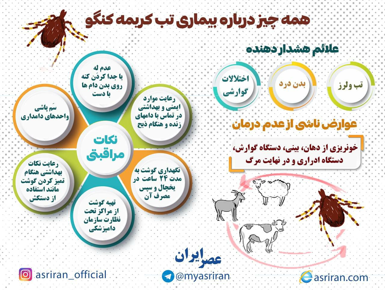  بیماری تب کریمه کنگو