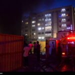 آتش سوزی هتل نیمه کاره