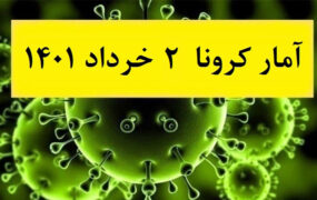 آمار کرونا امروز در ایران دوشنبه ۲ خرداد ۱۴۰۱