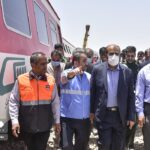 خروج قطار مسافربری مشهد- یزد از ریل