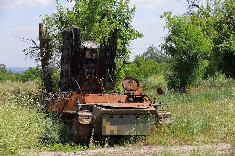 انهدام یک موشک ضدهوایی ارتش اوکراین در منطقه لوهانسک در حمله روسیه