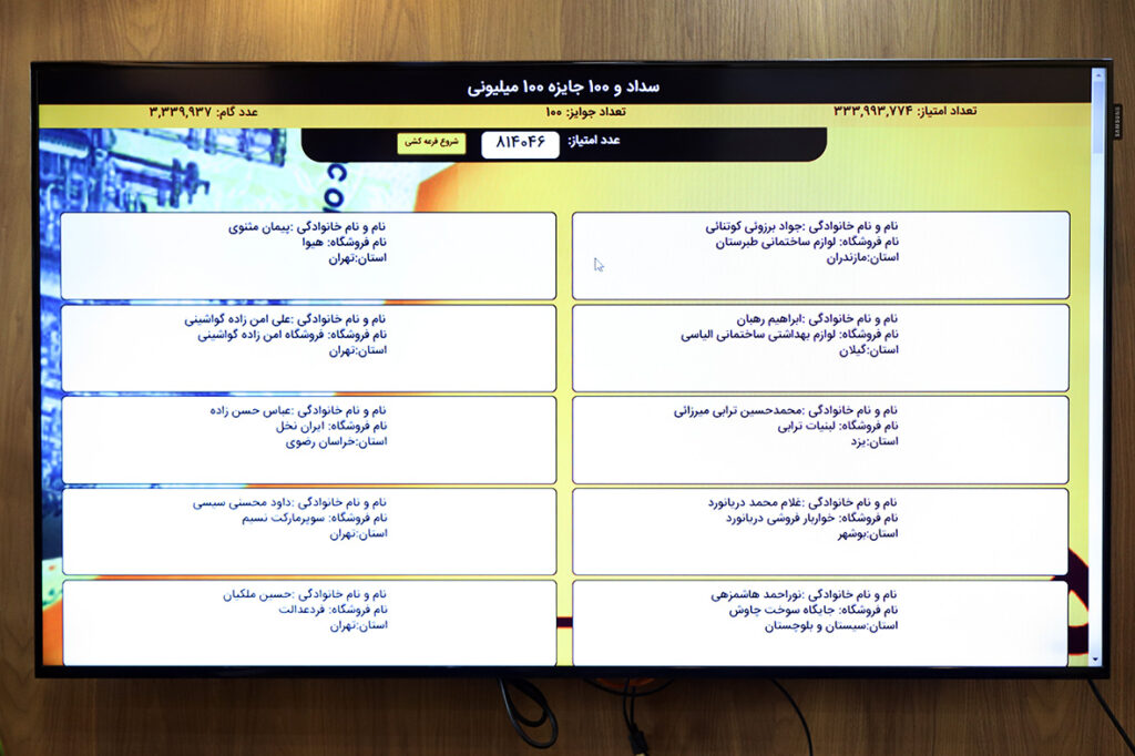 اعلام اسامی برندگان جشنواره «سداد و 100 جایزه 100 میلیونی»