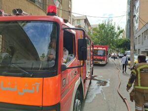 آتش‌سوزی یک مجتمع مسکونی در تهران