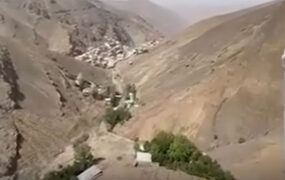 تصاویر هوایی از منطقه سیل‌زده امامزاده داوود تهران
