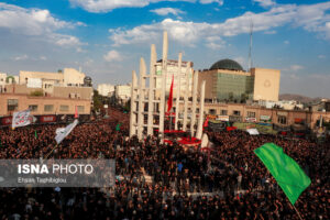 عزاداران حسینی در روز تاسوعا