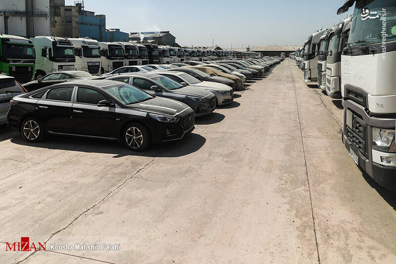 خودروهای لاکچری در گمرک تهران
