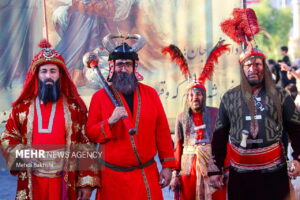 کاروان نمادین اسرای کربلا در قم