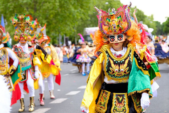 کارناوال خیابانی در شهر مادرید اسپانیا