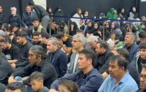 تیم مذاکره کننده هسته‌ای در مراسم عزاداری در وین