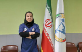 دختر وزنه بردار ایران در قونیه با ترفند سر وزن رسید