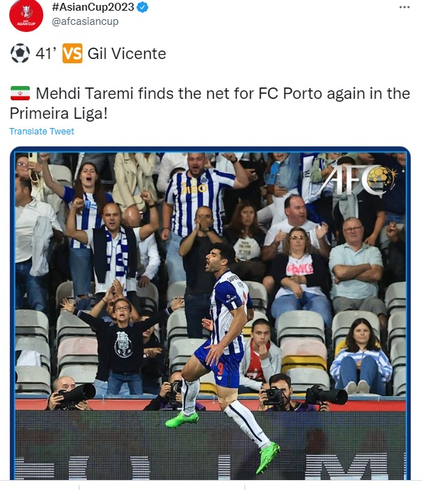 طارمی AFC را به وجد آورد