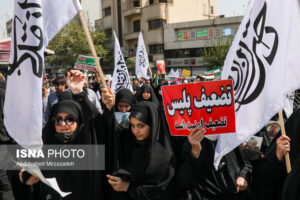 راهپیمایی نمازگزاران نماز جمعه تهران در اعتراض به اغتشاشات7