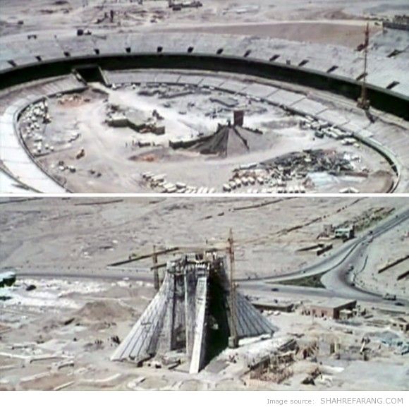 استادیوم فوتبال آریامهر (آزادی کنونی) و برج شهیاد (آزادی کنونی)، ۱۳۴۸-۱۳۴۹