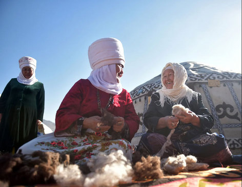جشن استقلال قرقیزستان در شهر بیشکک