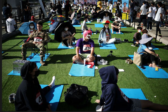 پل روی رودخانه هان در شهر سئول کره جنوبی