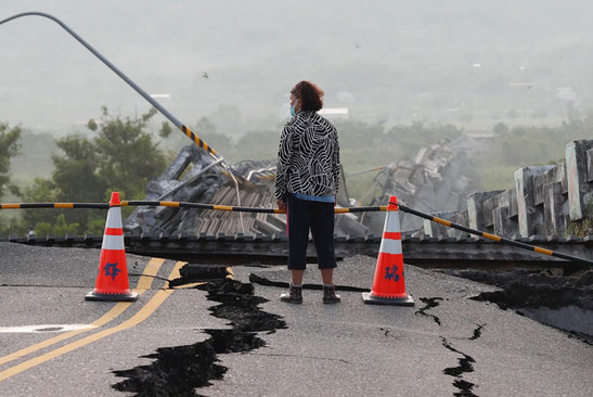 خسارت های ناشی از زلزله در تایوان