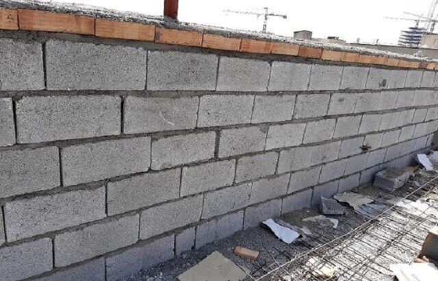 قیمت تمام شده یک متر مربع دیوار بلوک سیمانی