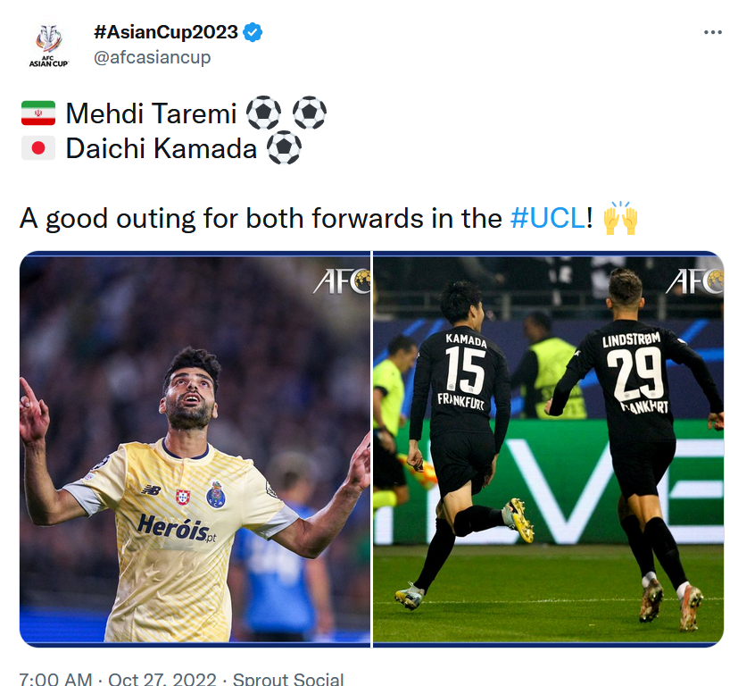 AFC به درخشش طارمی