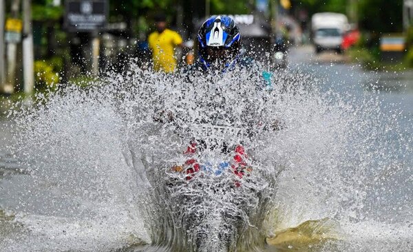 سیل در شهر کلمبو سریلانکا