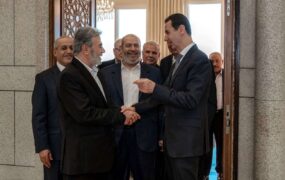دیدار بشار اسد و گروه های فلسطینی