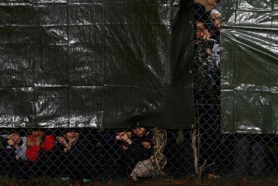 یک محل نگهداری پناهجویان غیرقانونی در انگلیس