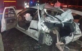 يك فوتی در تصادف زنجيره اى ٨ خودرو در بزرگراه امام على
