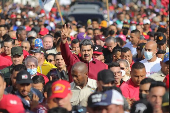 راهپیمایی روز عشق و وفاداری به هوگو چاوز در شهر کاراکاس ونزوئلا