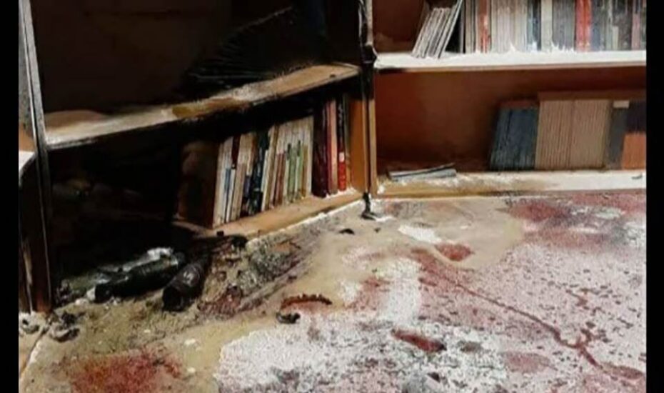 آتش سوزی دفتر بسیج دانشجویی