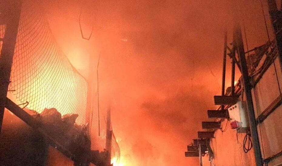 آتش‌سوزی یک انبار در محدوده بازار تهران