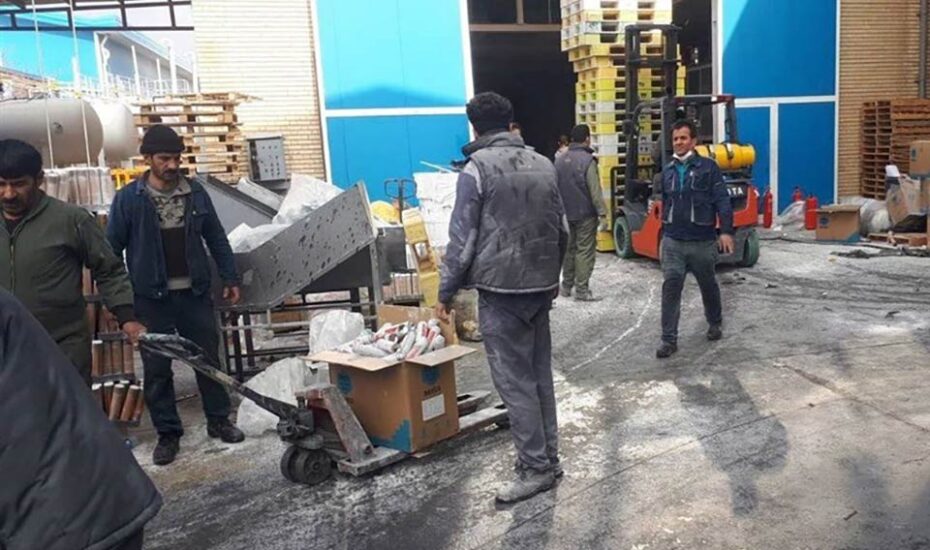 انفجار در کارخانه رنگ‌سازی